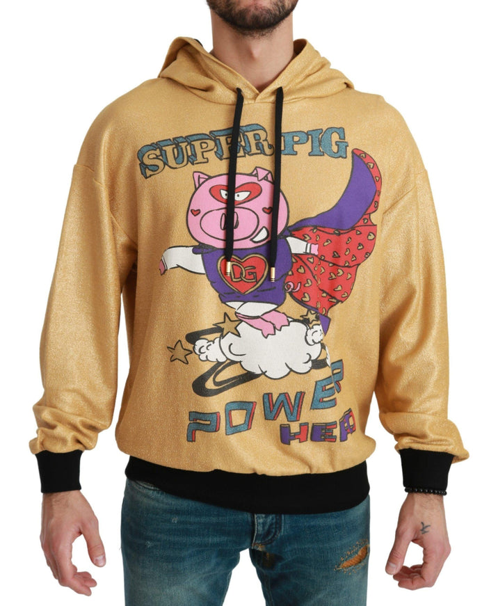 Dolce & Gabbana Gold Pig of the Year Hooded Sweater - Ellie Belle