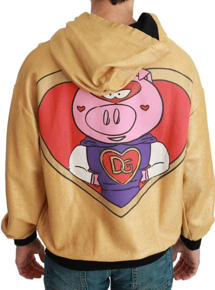 Dolce & Gabbana Gold Pig of the Year Hooded Sweater
