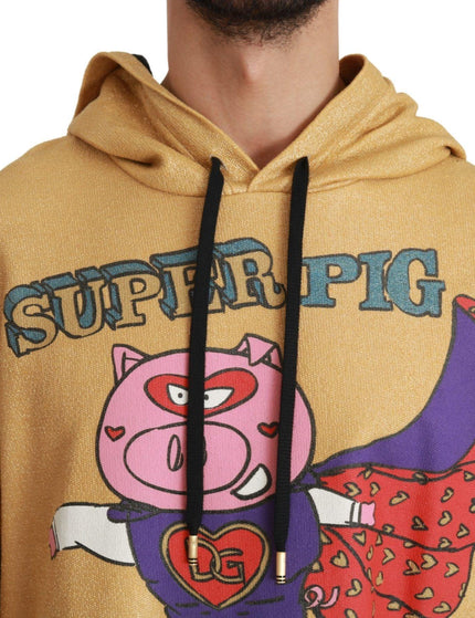 Dolce & Gabbana Gold Pig of the Year Hooded Sweater - Ellie Belle