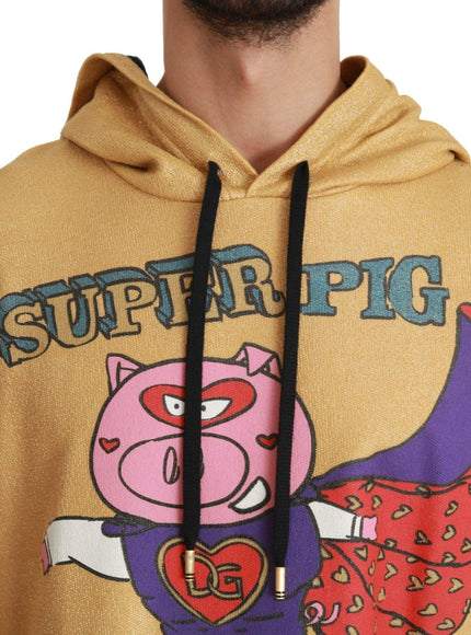 Dolce & Gabbana Gold Pig of the Year Hooded Sweater