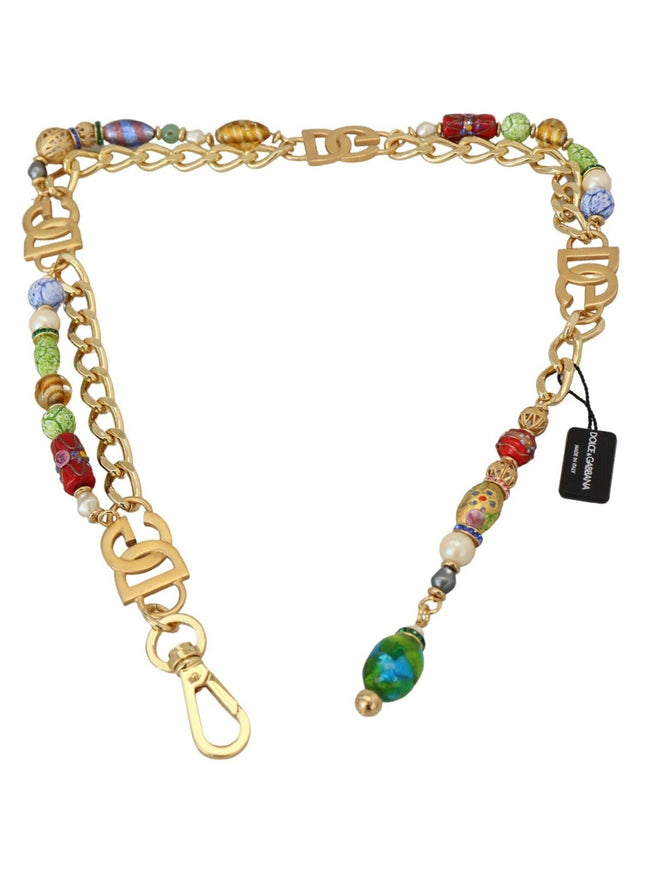 Dolce & Gabbana Gold Tone DG Logo Women Waist Chain Belt - Ellie Belle