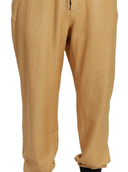 Dolce & Gabbana Gold Year Of The Pig Cotton Mens Pants