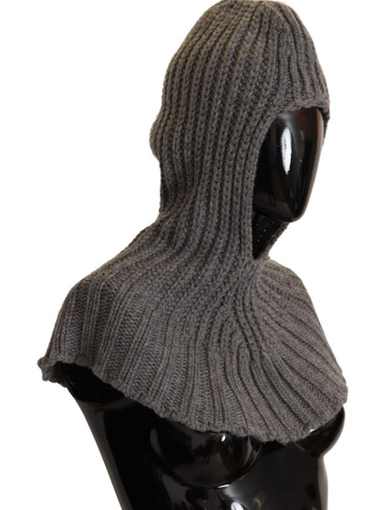 Dolce & Gabbana Gray 100% Cashmere Knitted Wrap One Size Scarf - Ellie Belle