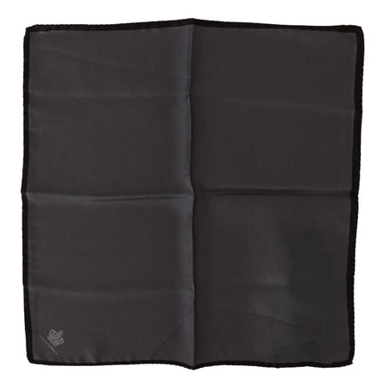 Dolce & Gabbana Gray 100% Silk Square Handkerchief Gray 100% Silk Square Handkerchief