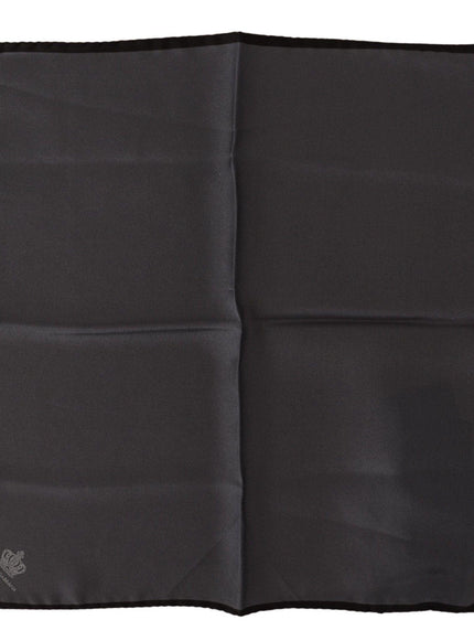 Dolce & Gabbana Gray 100% Silk Square Handkerchief Gray 100% Silk Square Handkerchief