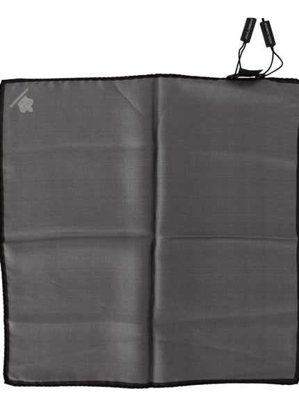 Dolce & Gabbana Gray 100% Silk Square Handkerchief Gray 100% Silk Square Handkerchief - Ellie Belle