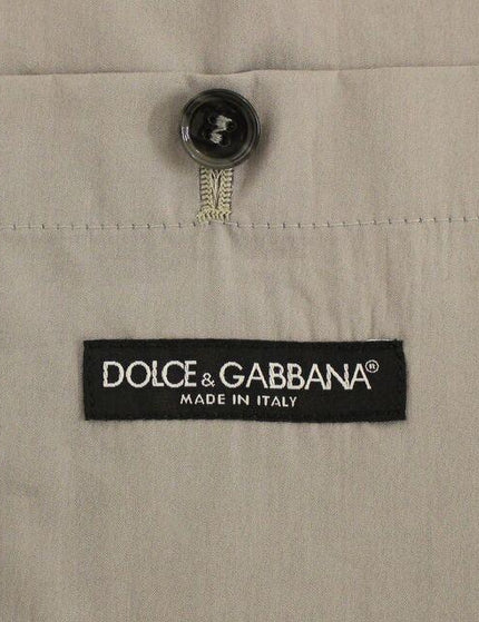 Dolce & Gabbana Gray Cotton Slim Fit Button Front Dress Vest - Ellie Belle