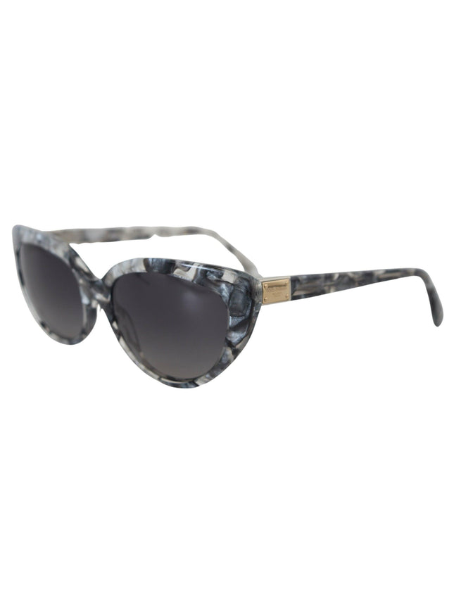 Dolce & Gabbana Gray DG4194 Acetate Logo Plaque Cat Eye Lens Sunglasses - Ellie Belle