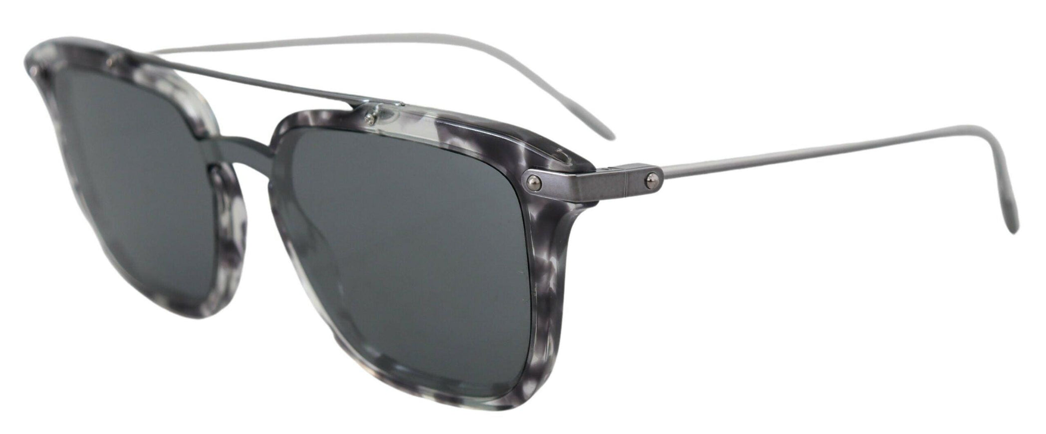 Dolce & Gabbana Gray DG4327-B Gray Frame Metal Gray Lenses Sunglasses - Ellie Belle