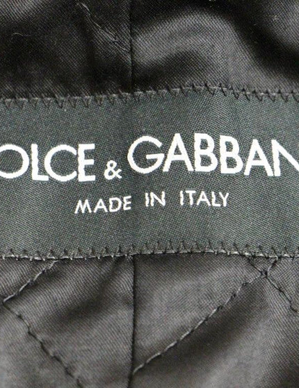 Dolce & Gabbana Gray Double Breasted Coat Jacket - Ellie Belle