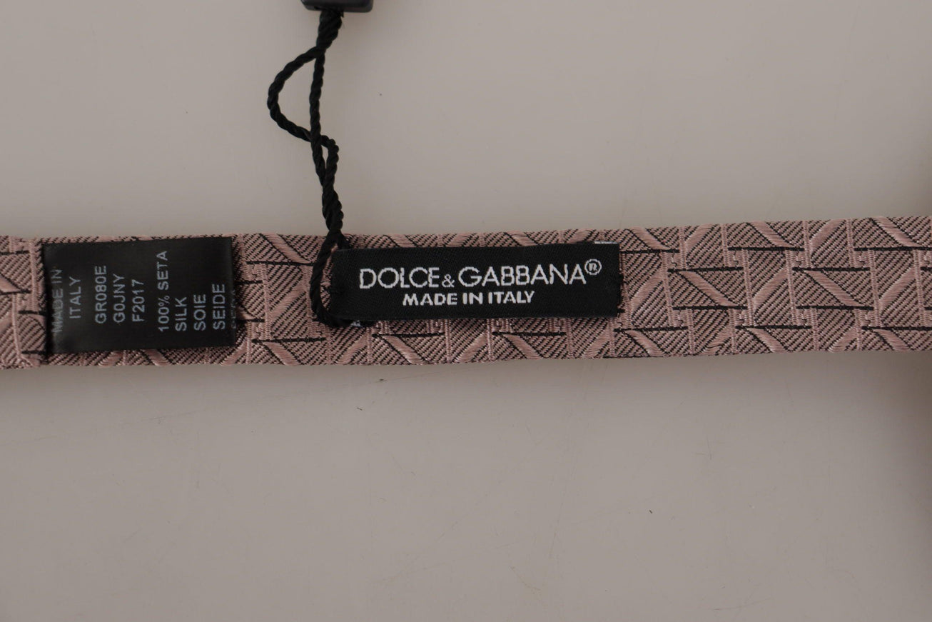 Dolce & Gabbana Gray Fantasy Print Adjustable Neck Papillon Bow Tie - Ellie Belle