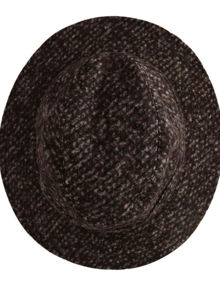 Dolce & Gabbana Gray Melange Blended Textured Tweed Hat - Ellie Belle