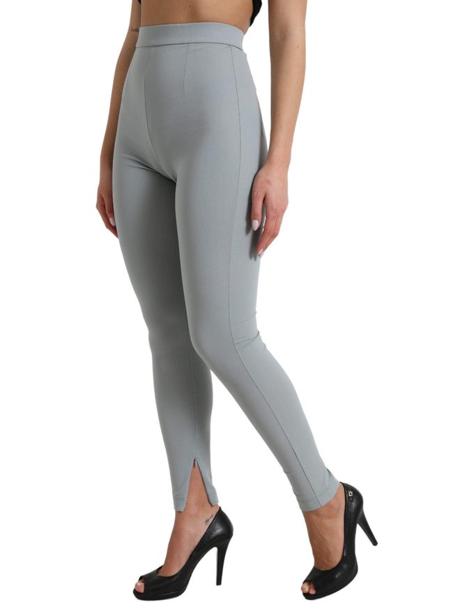 Dolce & Gabbana Gray Nylon Slim Trouser Pants - Ellie Belle