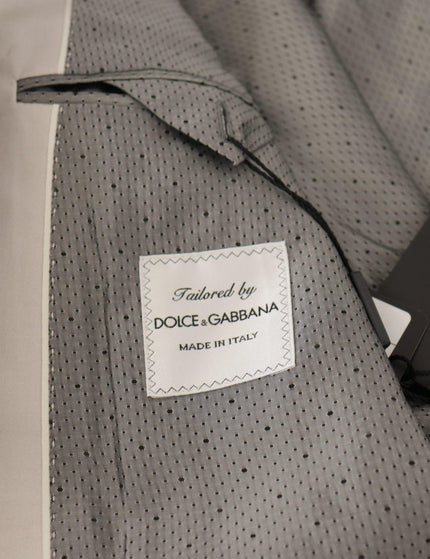 Dolce & Gabbana Gray Silk Single Breasted 2 Pc Blazer - Ellie Belle