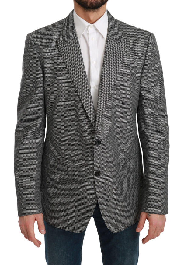 Dolce & Gabbana Gray Slim Fit Formal MARTINI Blazer - Ellie Belle