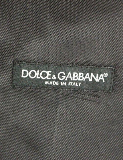 Dolce & Gabbana Gray Striped Wool Logo Vest Gilet Weste - Ellie Belle