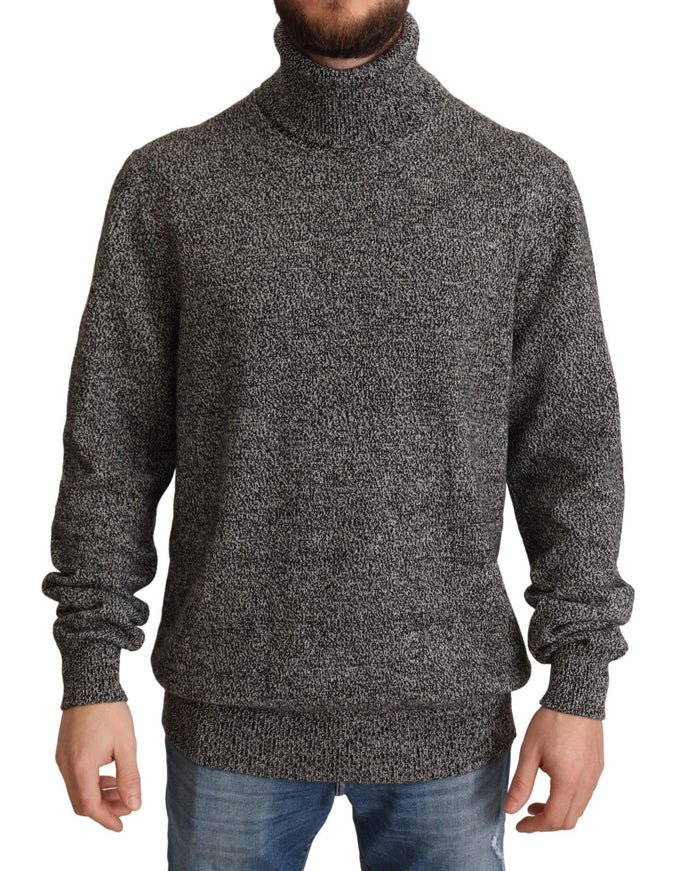 Dolce & Gabbana Gray Turtle Neck Cashmere Pullover Sweater - Ellie Belle