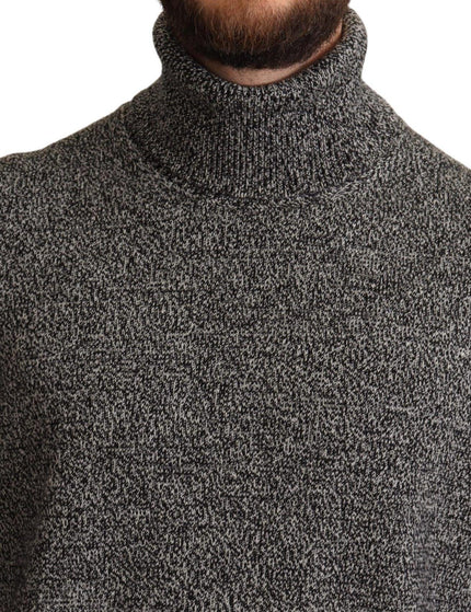 Dolce & Gabbana Gray Turtle Neck Cashmere Pullover Sweater - Ellie Belle