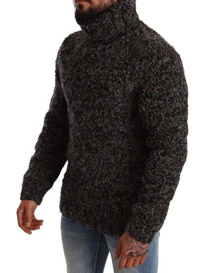 Dolce & Gabbana Gray Wool Blend Turtleneck Pullover Sweater - Ellie Belle
