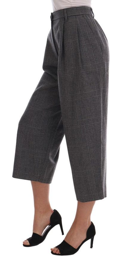 Dolce & Gabbana Gray Wool Capri Pants