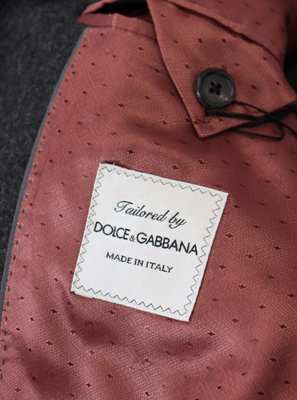 Dolce & Gabbana Gray Wool Crown Bee Formal Blazer - Ellie Belle