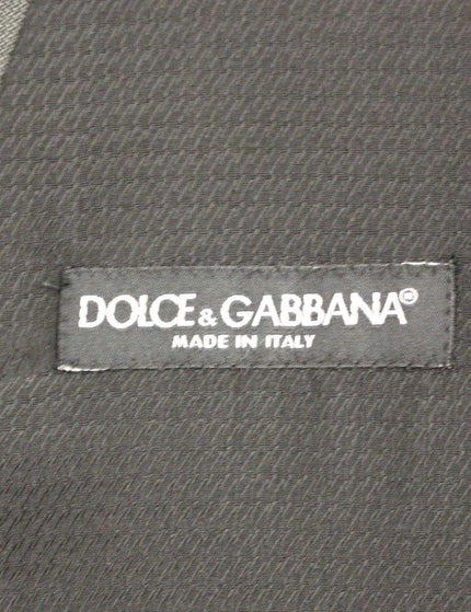 Dolce & Gabbana Gray Wool Silk Dress Vest Gilet Weste - Ellie Belle