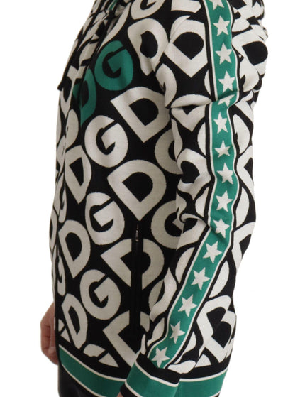 Dolce & Gabbana Green Black Hooded Mania Logo - Ellie Belle