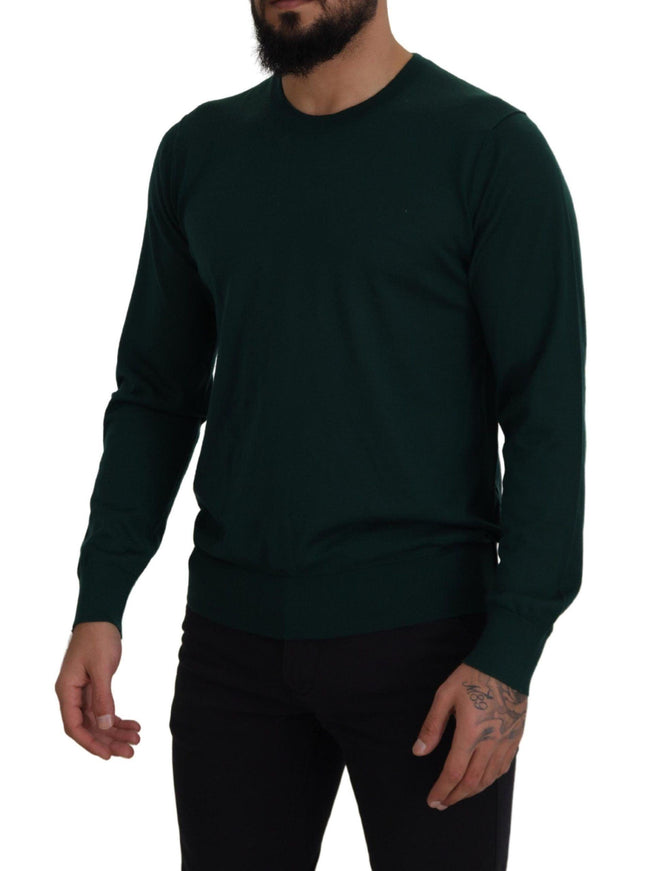 Dolce & Gabbana Green Cashmere Crewneck Pullover Sweater - Ellie Belle