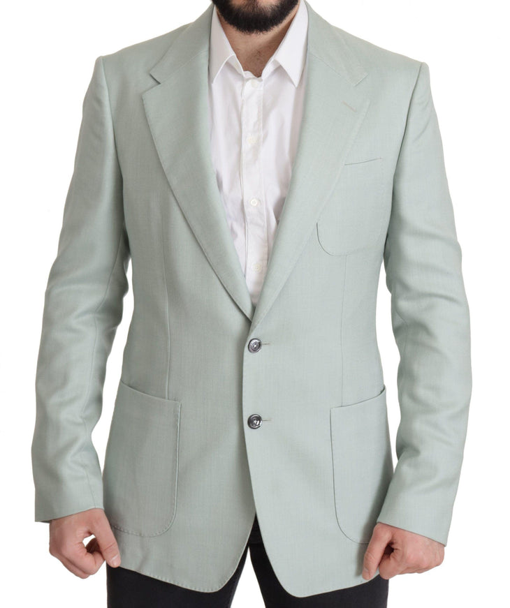 Dolce & Gabbana Green Cashmere Jacket Blazer Jacket - Ellie Belle