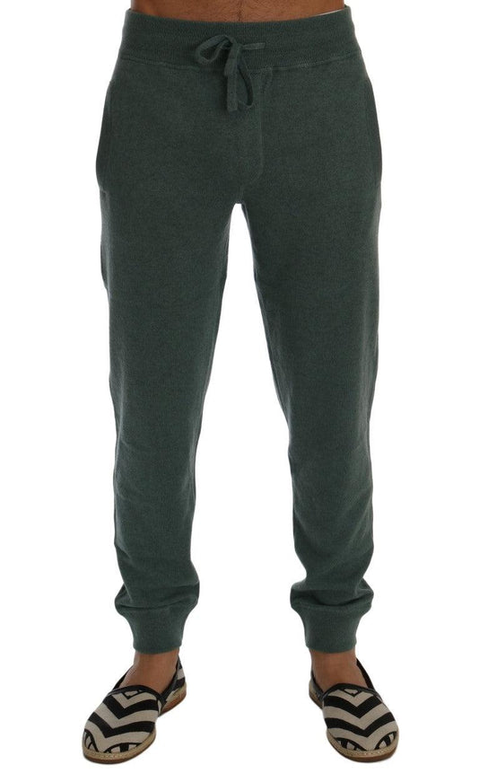 Dolce & Gabbana Green Cashmere Training Pants - Ellie Belle