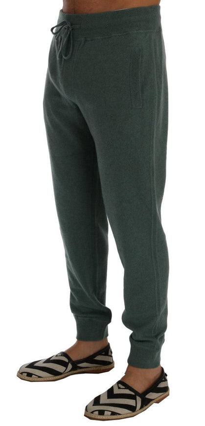 Dolce & Gabbana Green Cashmere Training Pants - Ellie Belle