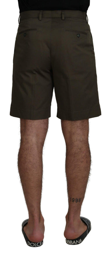 Dolce & Gabbana Green Chinos Cotton Casual Shorts - Ellie Belle