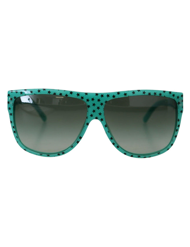 Dolce & Gabbana Green DG4125 Stars Acetate Square Shades Sunglasses - Ellie Belle