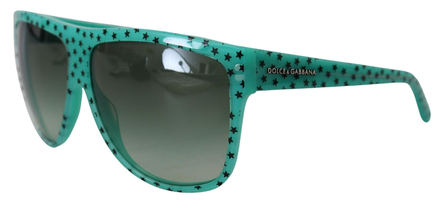 Dolce & Gabbana Green DG4125 Stars Acetate Square Shades Sunglasses - Ellie Belle