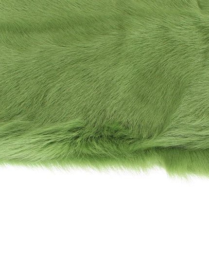 Dolce & Gabbana Green Goat Fur Long Scarf - Ellie Belle