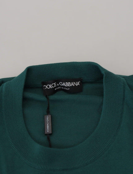 Dolce & Gabbana Green Henry VIII Crewneck Pullover Sweater - Ellie Belle