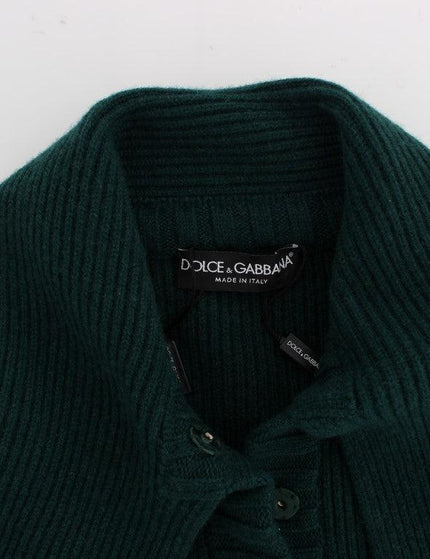 Dolce & Gabbana Green Knitted Cashmere Cardigan