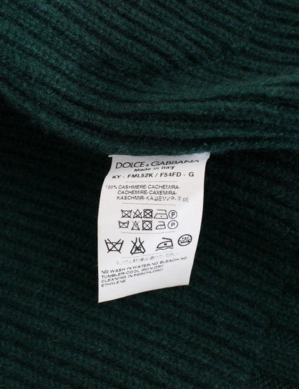 Dolce & Gabbana Green Knitted Cashmere Cardigan