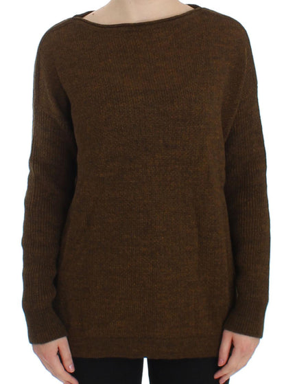 Dolce & Gabbana Green Knitted Pullover Sweater Top