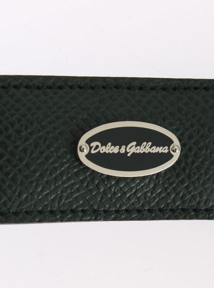 Dolce & Gabbana Green Leather Magnet Money Clip - Ellie Belle