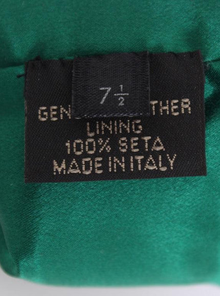 Dolce & Gabbana Green Leather Xiangao Fur Elbow Gloves - Ellie Belle