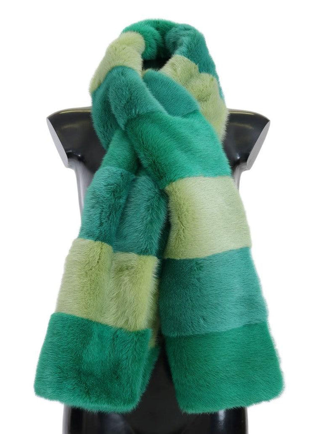 Dolce & Gabbana Green Mink Fur Scarf - Ellie Belle