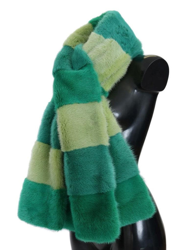 Dolce & Gabbana Green Mink Fur Scarf - Ellie Belle