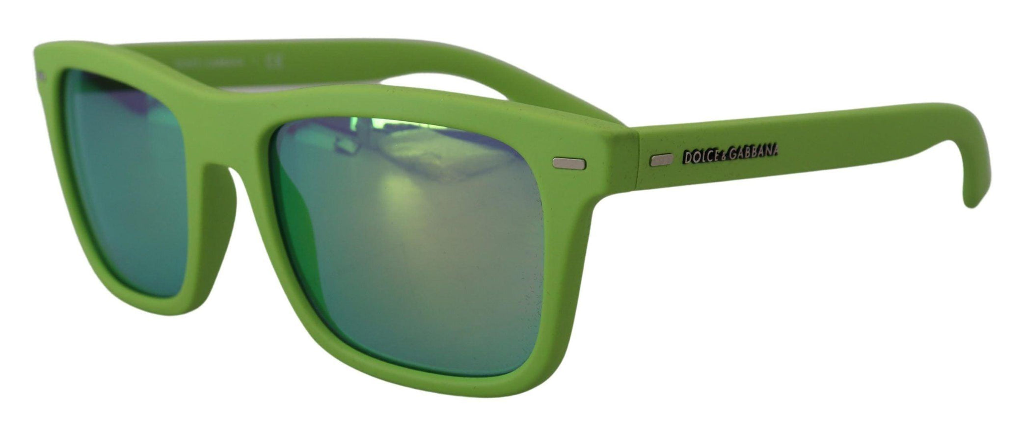 Dolce & Gabbana Green Rubber Full Rim Frame Shades DG6095 Acid Sunglasses - Ellie Belle