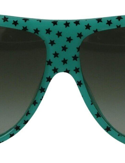 Dolce & Gabbana Green Stars Acetate Square Shades Sunglasses - Ellie Belle