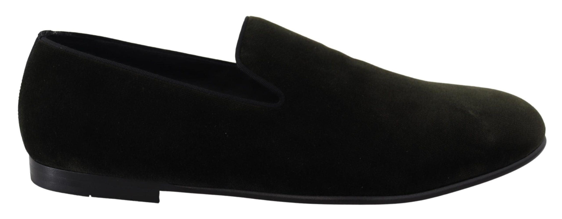 Dolce & Gabbana Green Velvet Slip On Mens Loafers Shoes - Ellie Belle