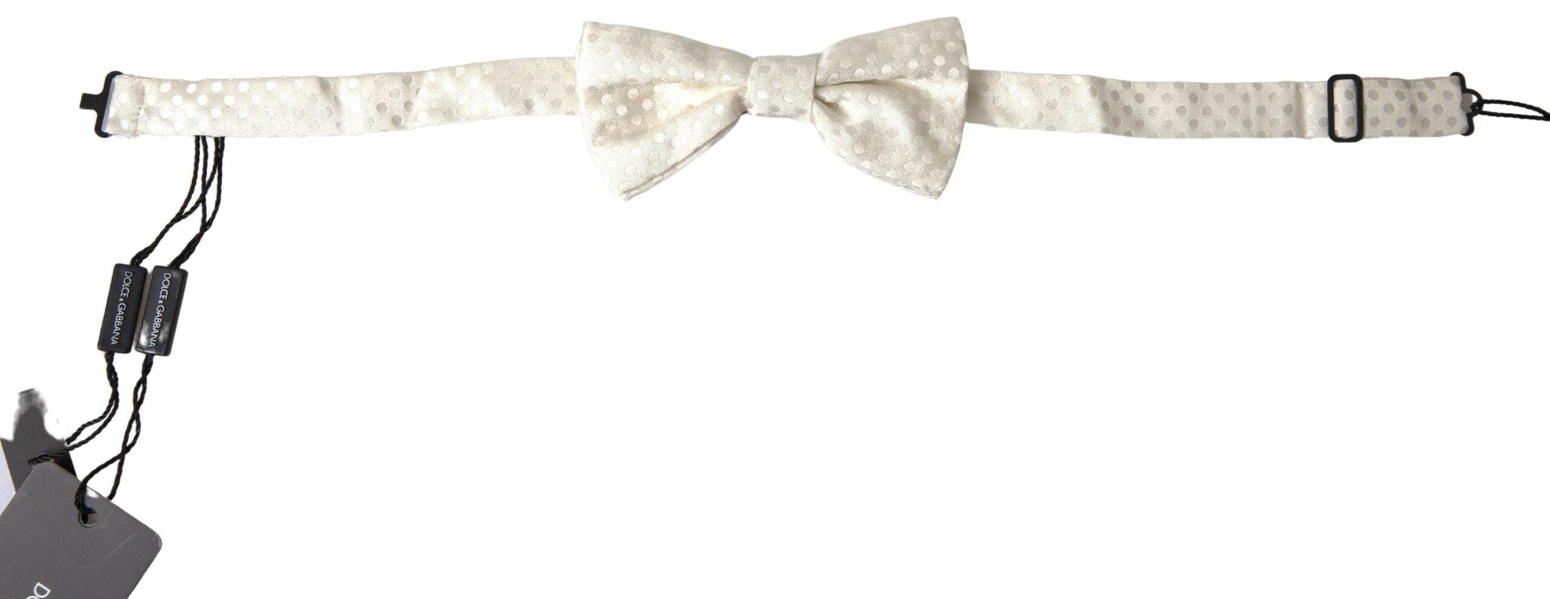 Dolce & Gabbana Ivory Fantasy Pattern Adjustable Neck Papillon Bow Tie - Ellie Belle