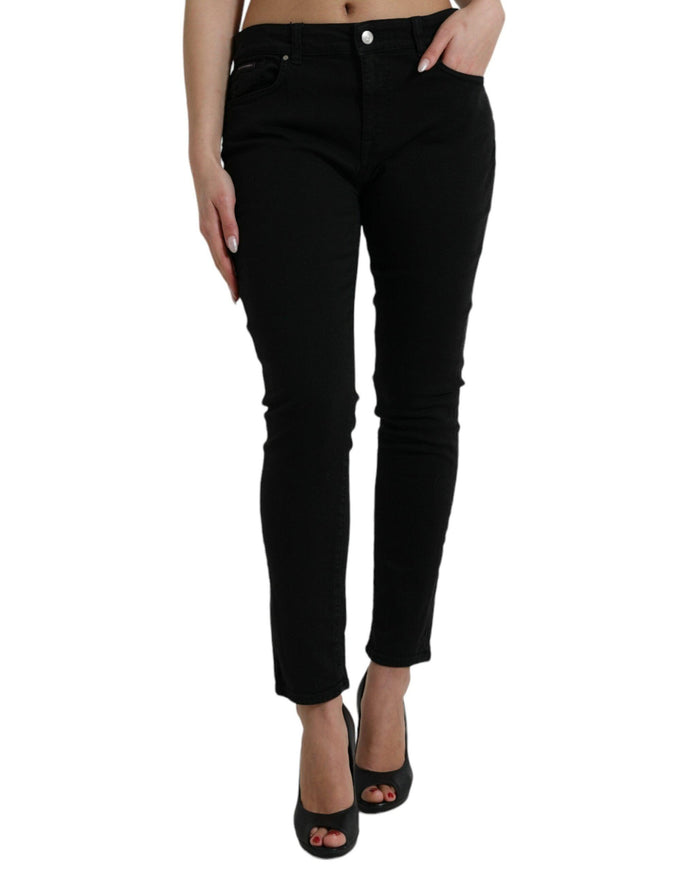 Dolce & Gabbana Jeans Skinny Black Cotton Stretch Denim Skinny Jeans - Ellie Belle