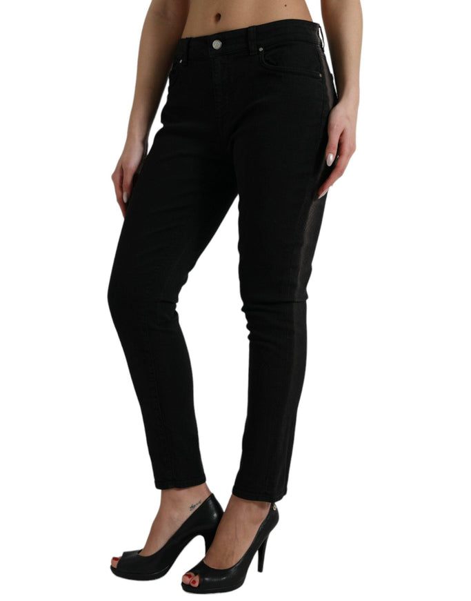 Dolce & Gabbana Jeans Skinny Black Cotton Stretch Denim Skinny Jeans - Ellie Belle