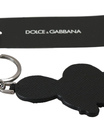 Dolce & Gabbana Leather Dominico Stefano #DGFAMILY Logo Badge Keychain - Ellie Belle